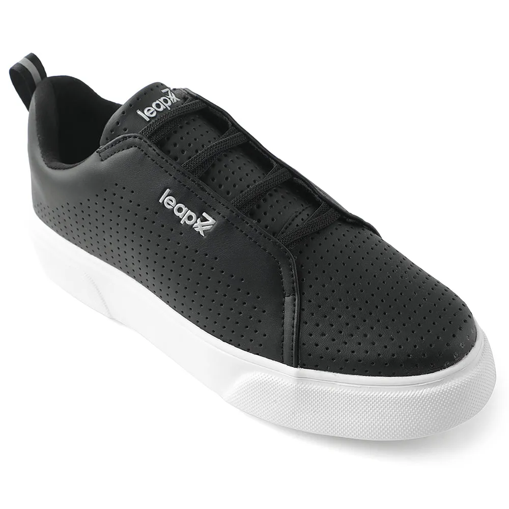 Baskets décontractées à lacets Leap7x Noir pour hommes CROATIA-2E Par Liberty