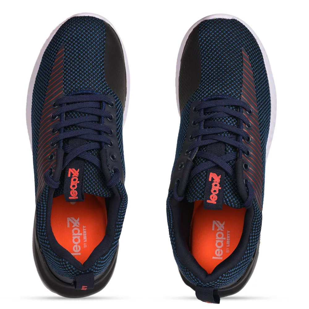 Chaussures décontractées à lacets Leap7x bleu marine pour hommes PANTHER By Liberty
