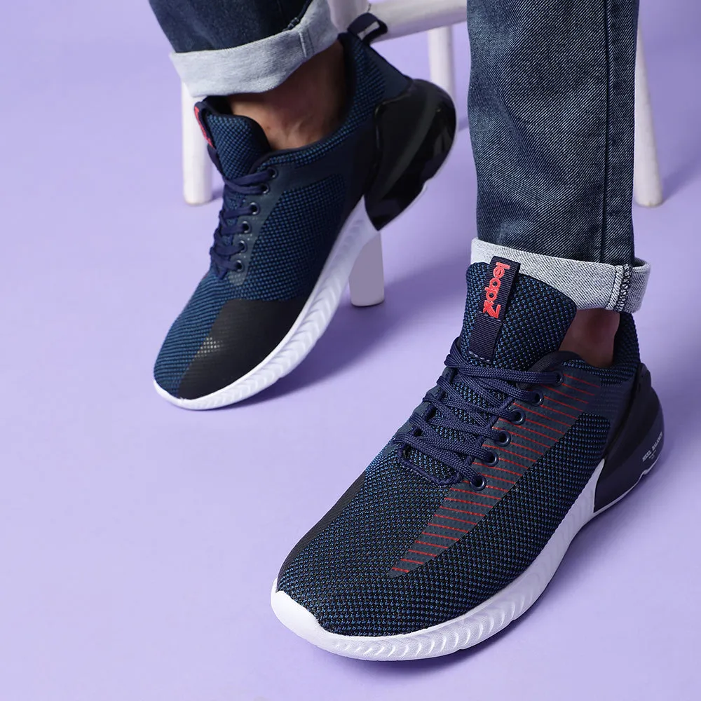 Chaussures décontractées à lacets Leap7x bleu marine pour hommes PANTHER By Liberty