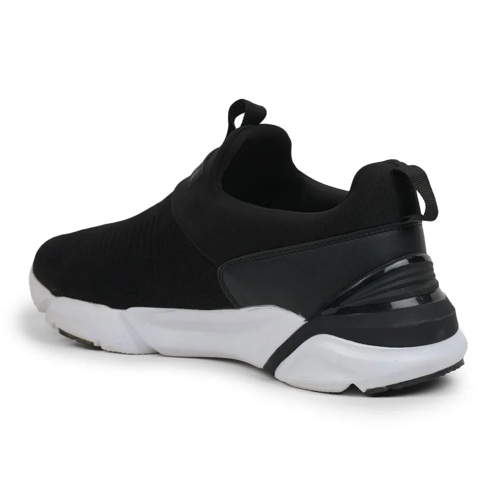 Chaussures décontractées sans lacets Leap7x Noir pour hommes BRISK-01 Par Liberty