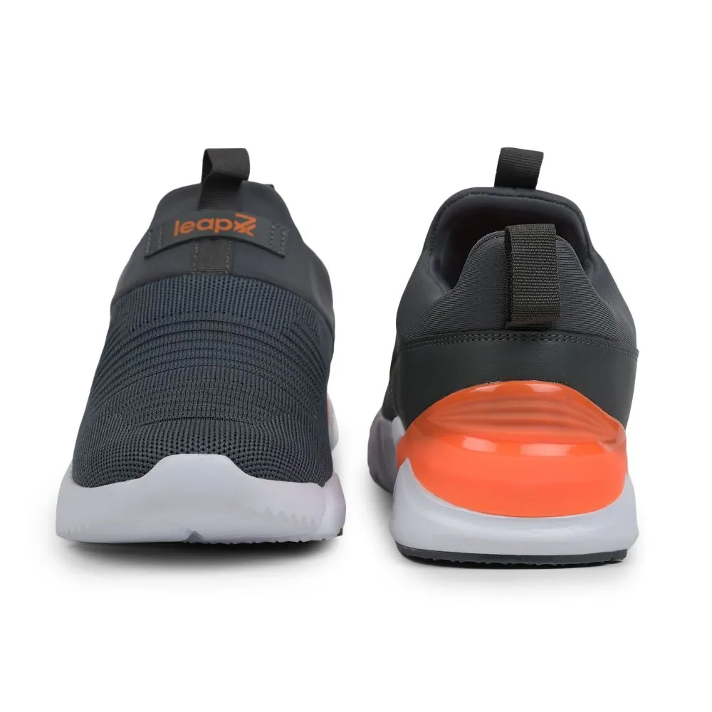 Chaussures décontractées sans lacets Leap7x grises pour hommes BRISK-01 par Liberty