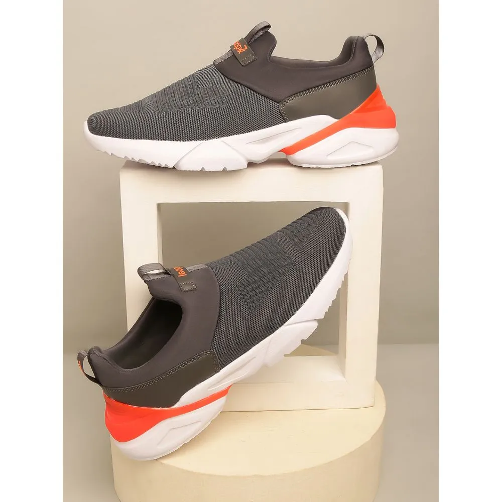 Chaussures décontractées sans lacets Leap7x grises pour hommes BRISK-01 par Liberty
