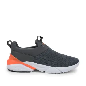 Chaussures décontractées sans lacets Leap7x grises pour hommes BRISK-01 par Liberty