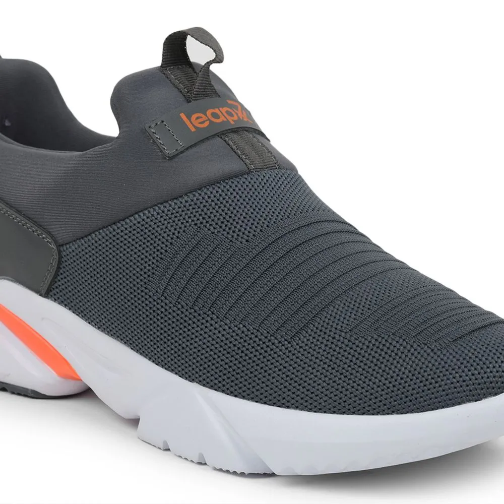 Chaussures décontractées sans lacets Leap7x grises pour hommes BRISK-01 par Liberty
