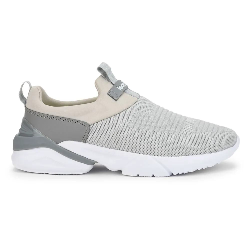 Chaussures décontractées sans lacets Leap7x gris clair pour hommes BRISK-01 par Liberty
