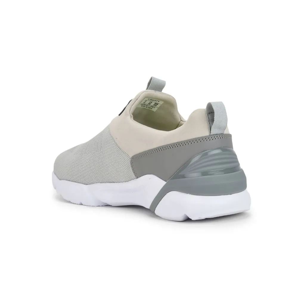 Chaussures décontractées sans lacets Leap7x gris clair pour hommes BRISK-01 par Liberty