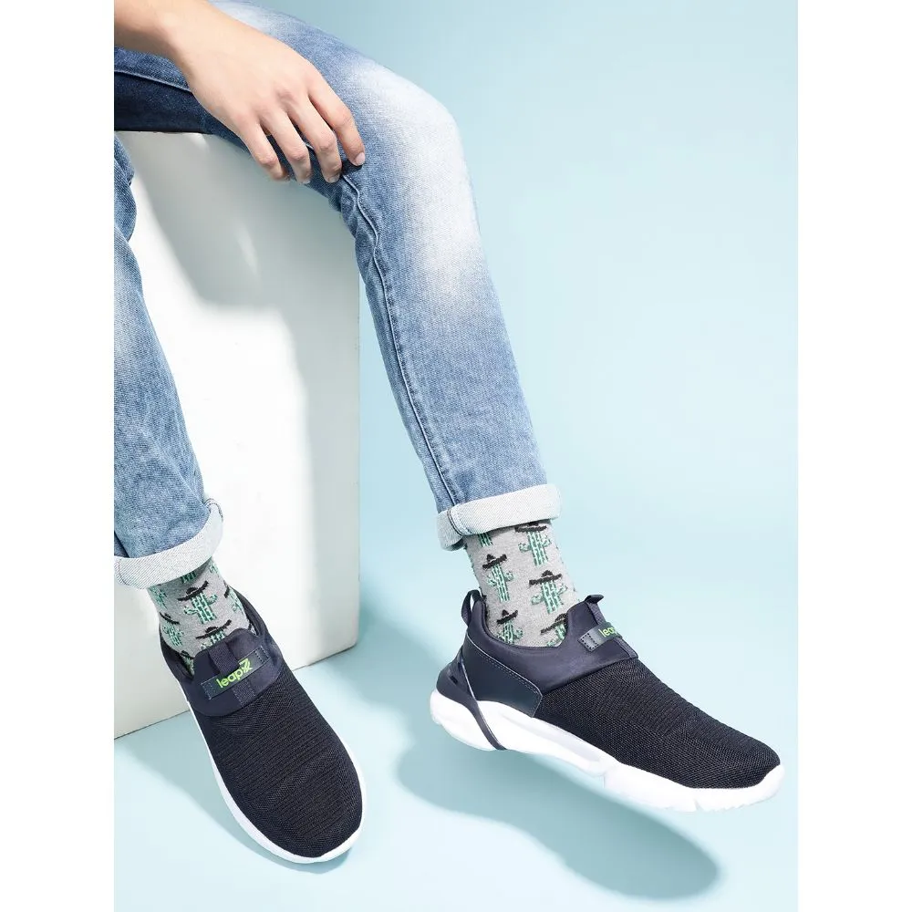 Chaussures décontractées sans lacets Leap7x Bleu marine pour hommes BRISK-01 par Liberty