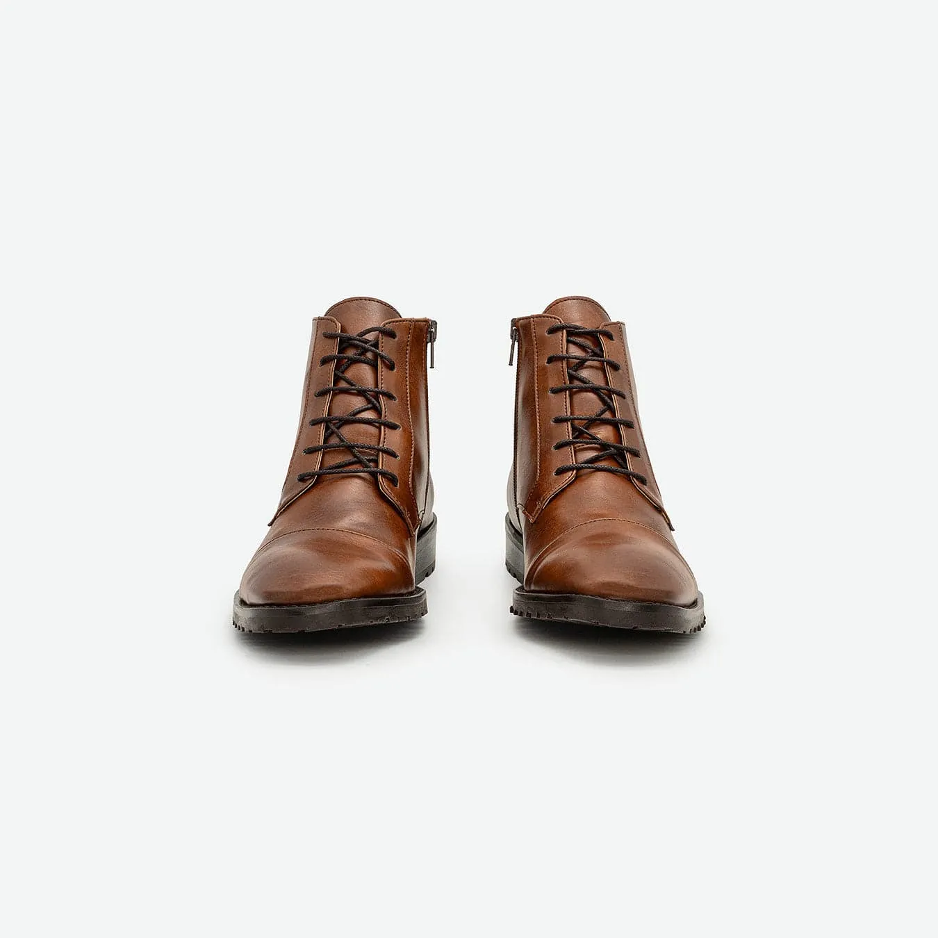 Bottes chevilles en similicuir pour homme Lincoln | Marron