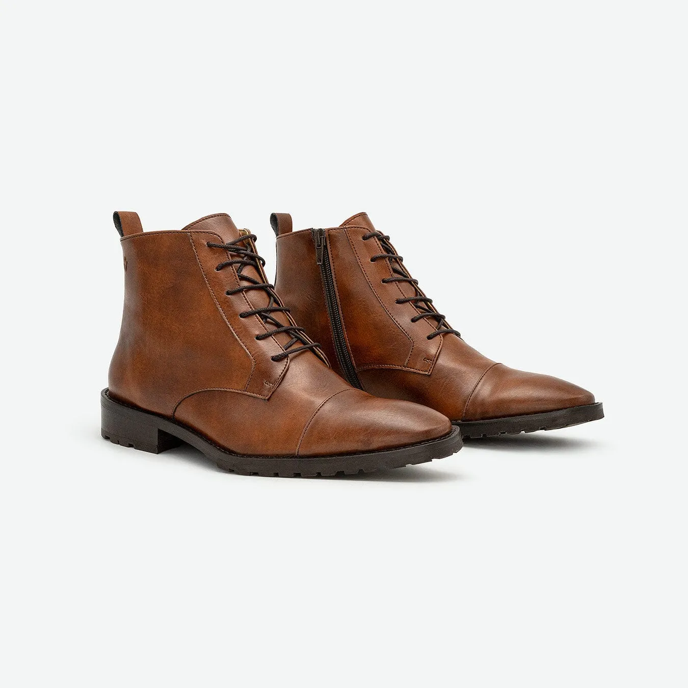 Bottes chevilles en similicuir pour homme Lincoln | Marron