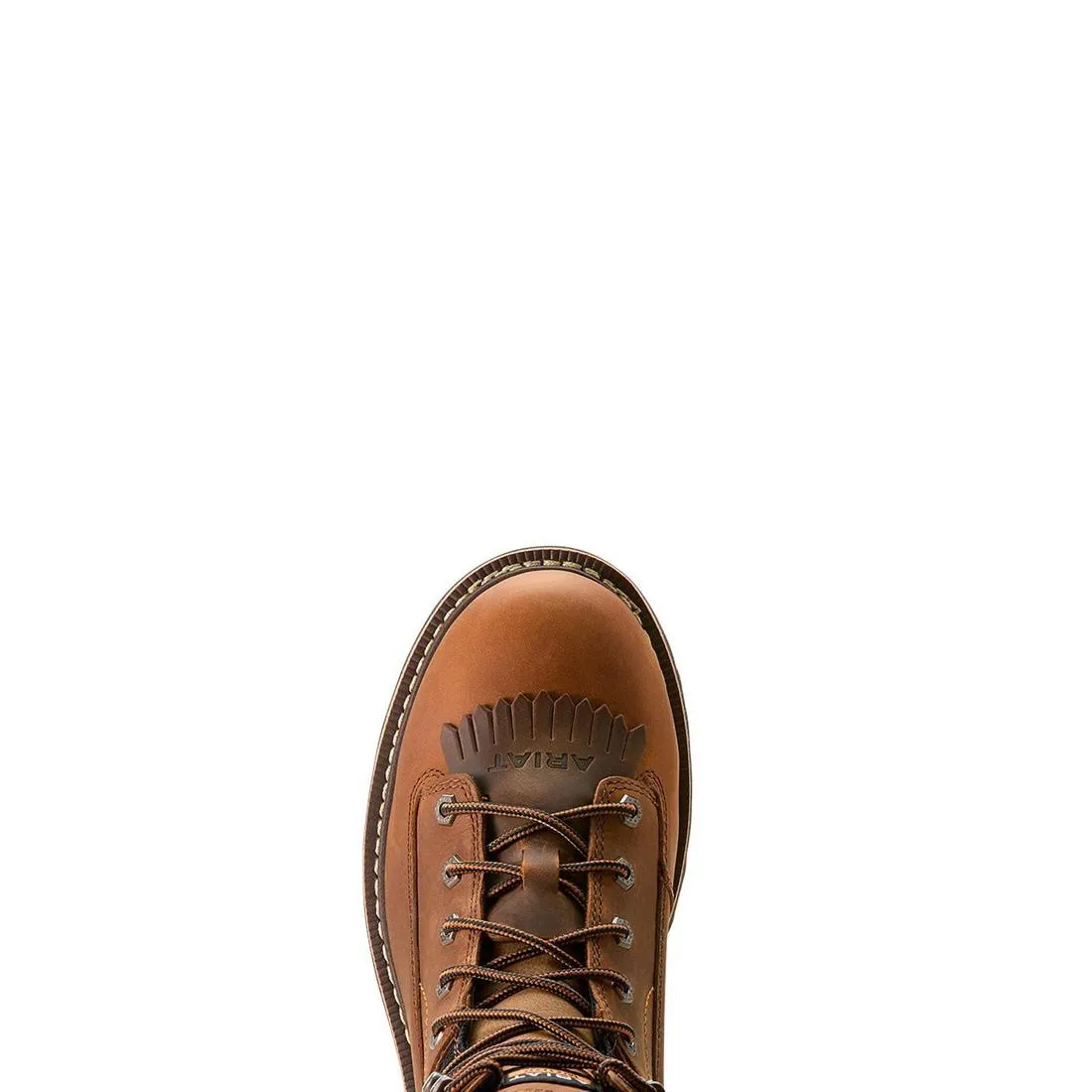 Botte waterproof à embout souple Longview Shock Shield 8 pouces couleur marron cuivré