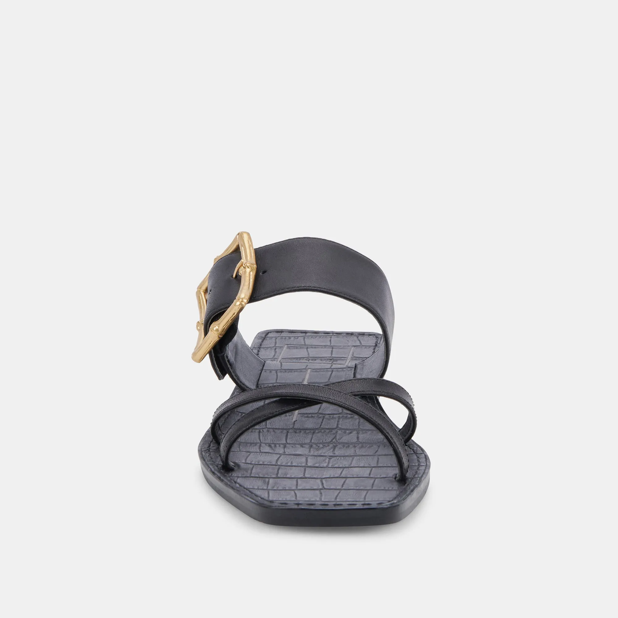SANDALES LOWYN EN CUIR NOIR