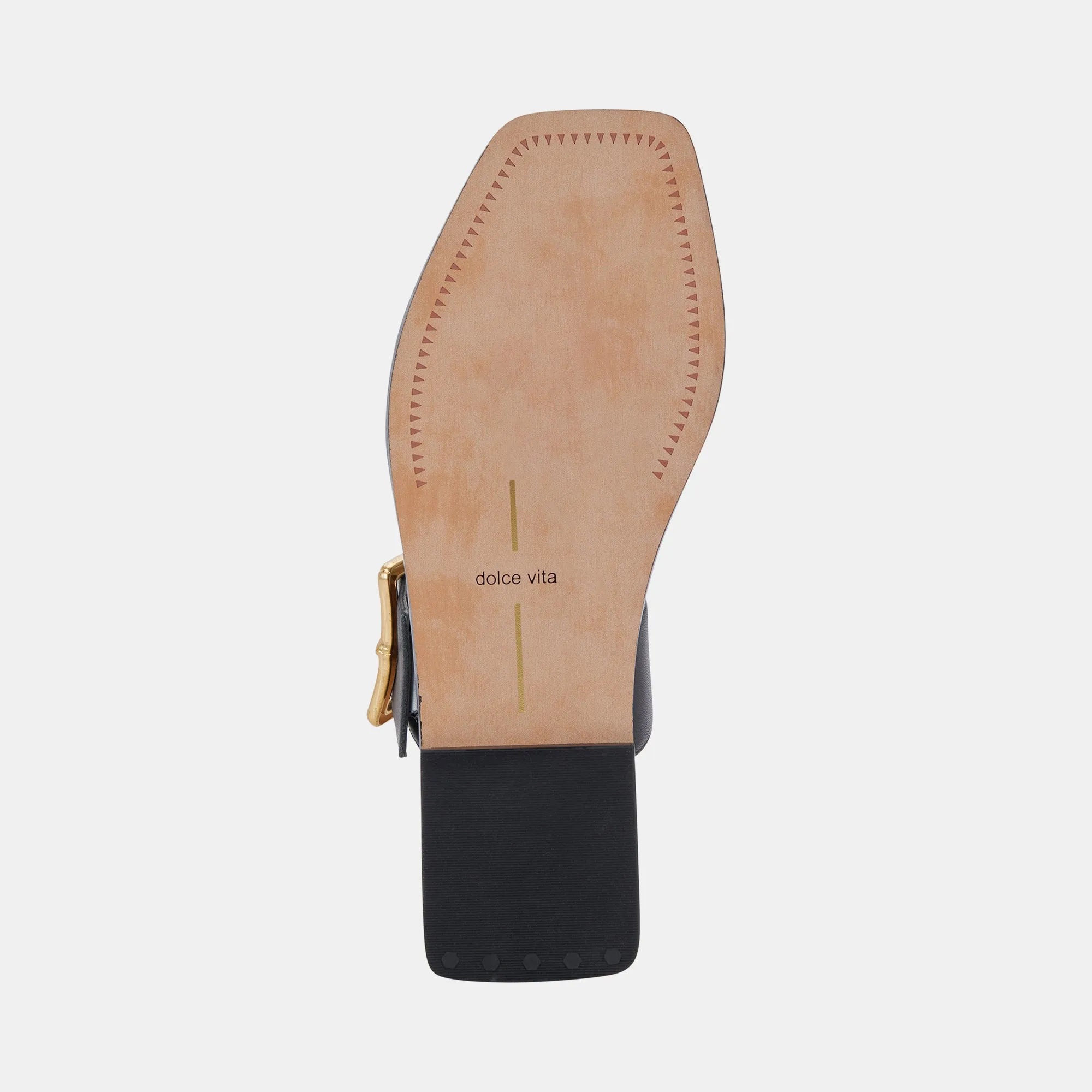 SANDALES LOWYN EN CUIR NOIR