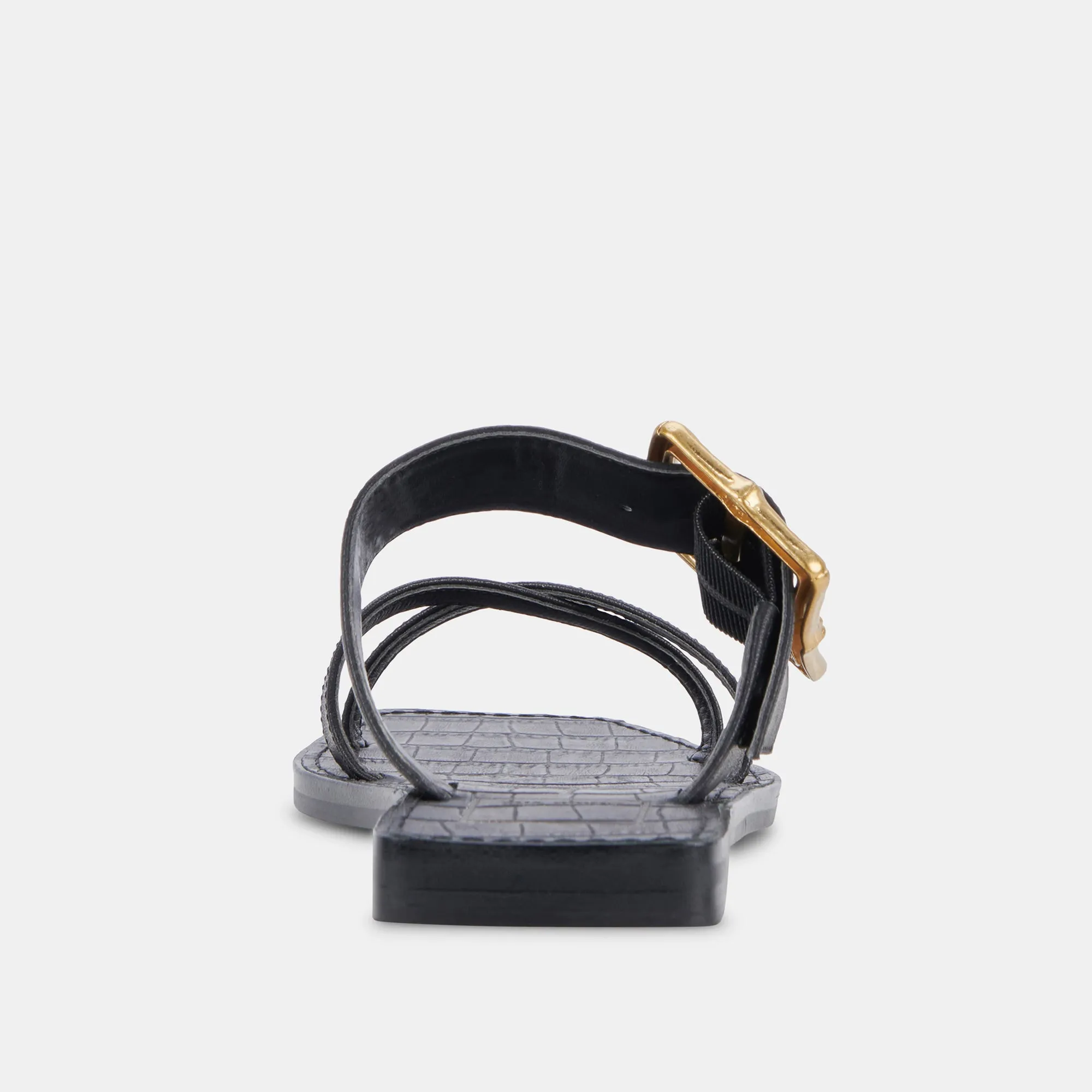 SANDALES LOWYN EN CUIR NOIR