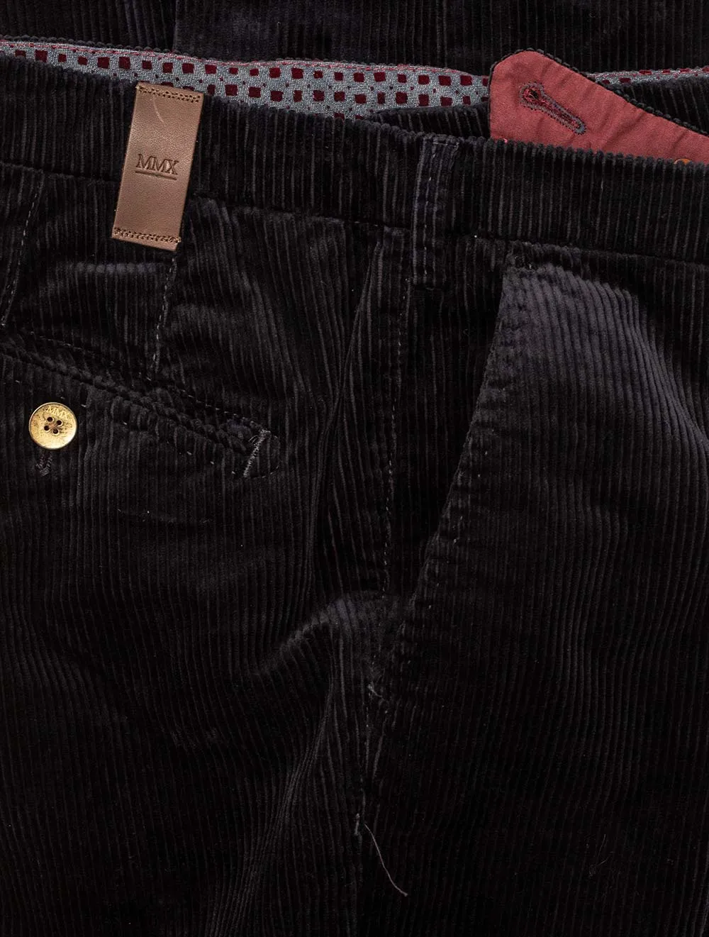 Pantalon en velours côtelé Lynx Bleu