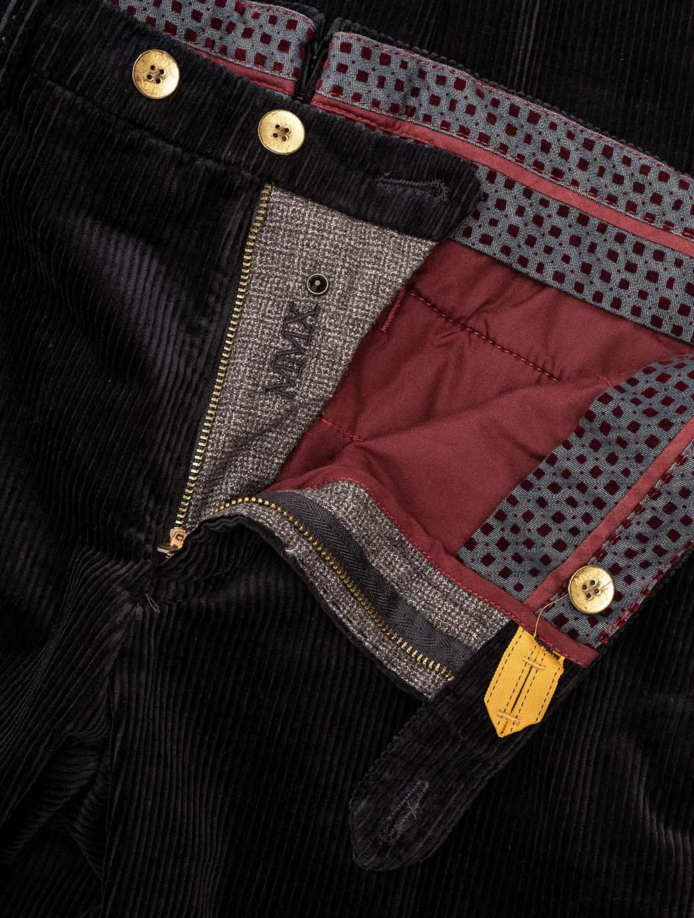 Pantalon en velours côtelé Lynx Bleu