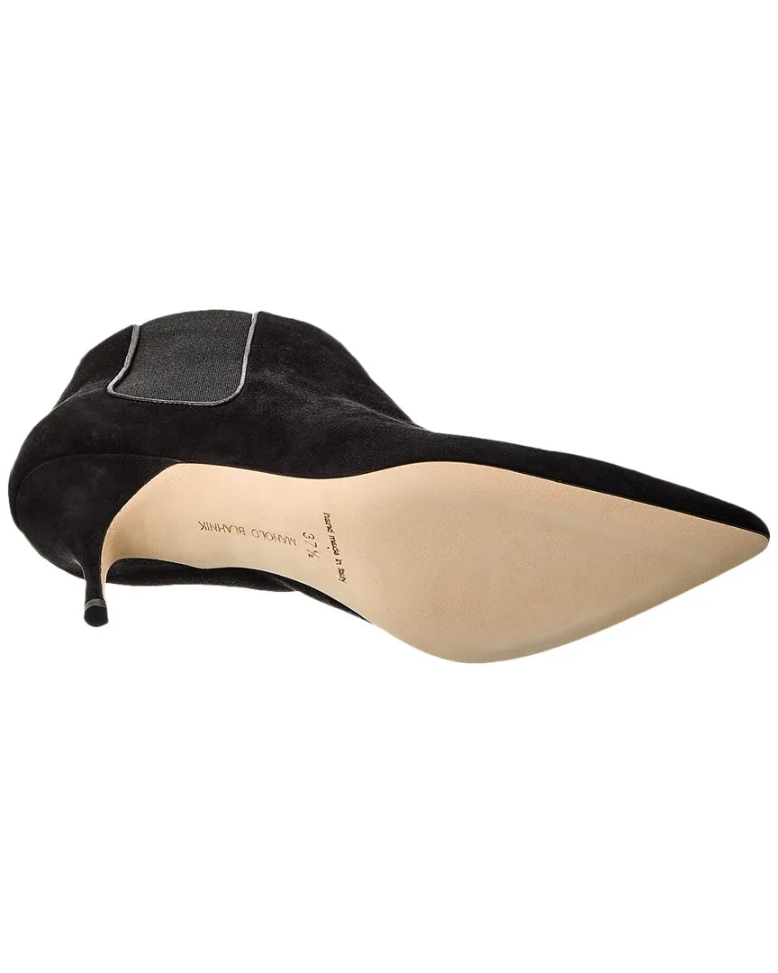 Bottines Manolo Blahnik Dildi 70 en daim_Manolo-Blahnik