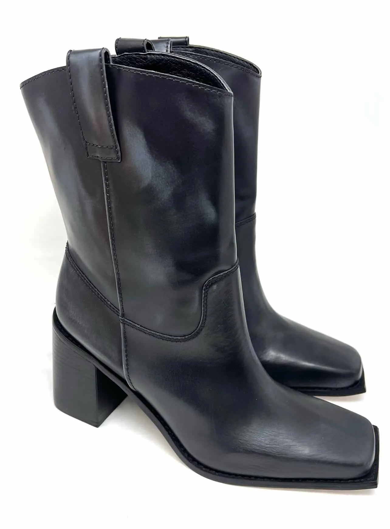 Chaussures Bottes NEUVES en Cuir Noir Vieilli Matisse Taille 10