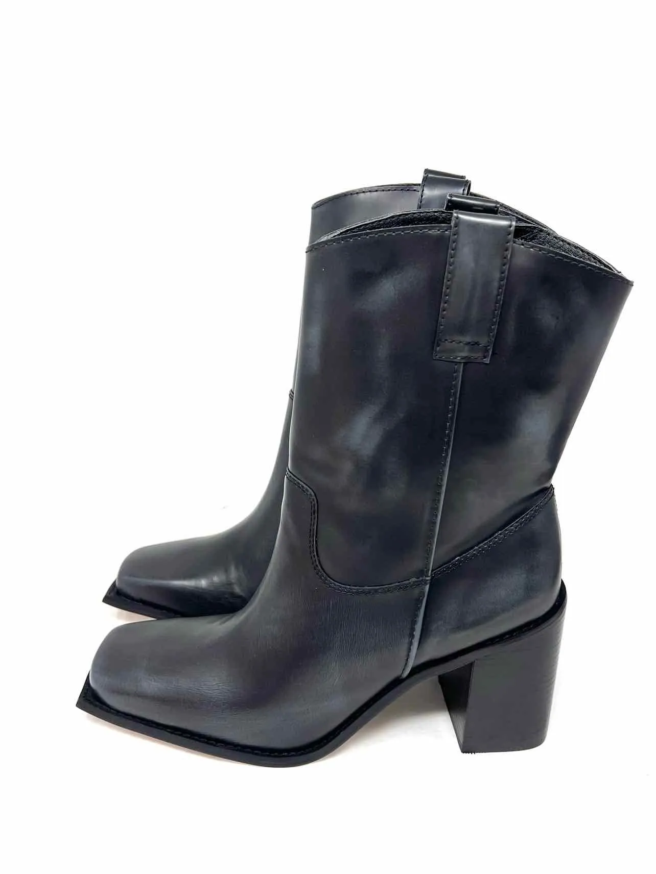 Chaussures Bottes NEUVES en Cuir Noir Vieilli Matisse Taille 10