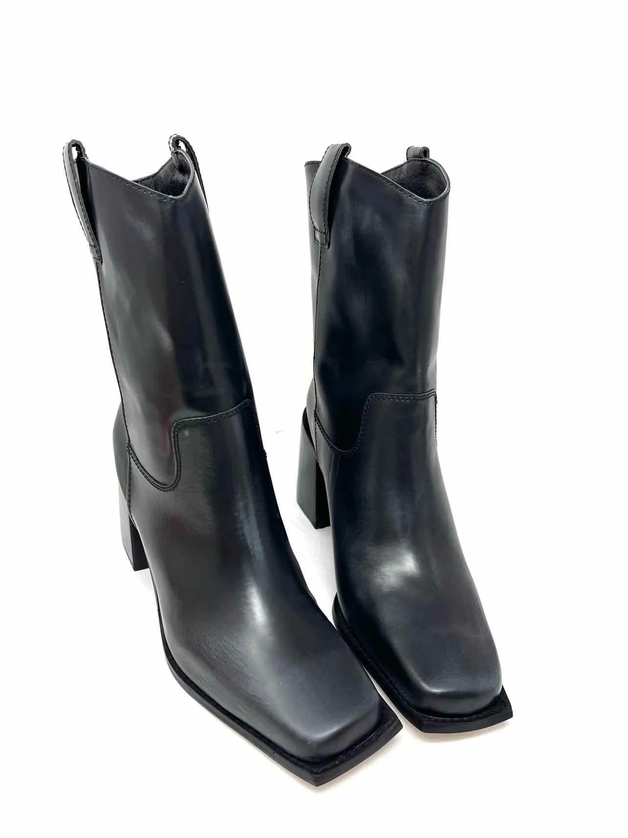 Chaussures Bottes NEUVES en Cuir Noir Vieilli Matisse Taille 10