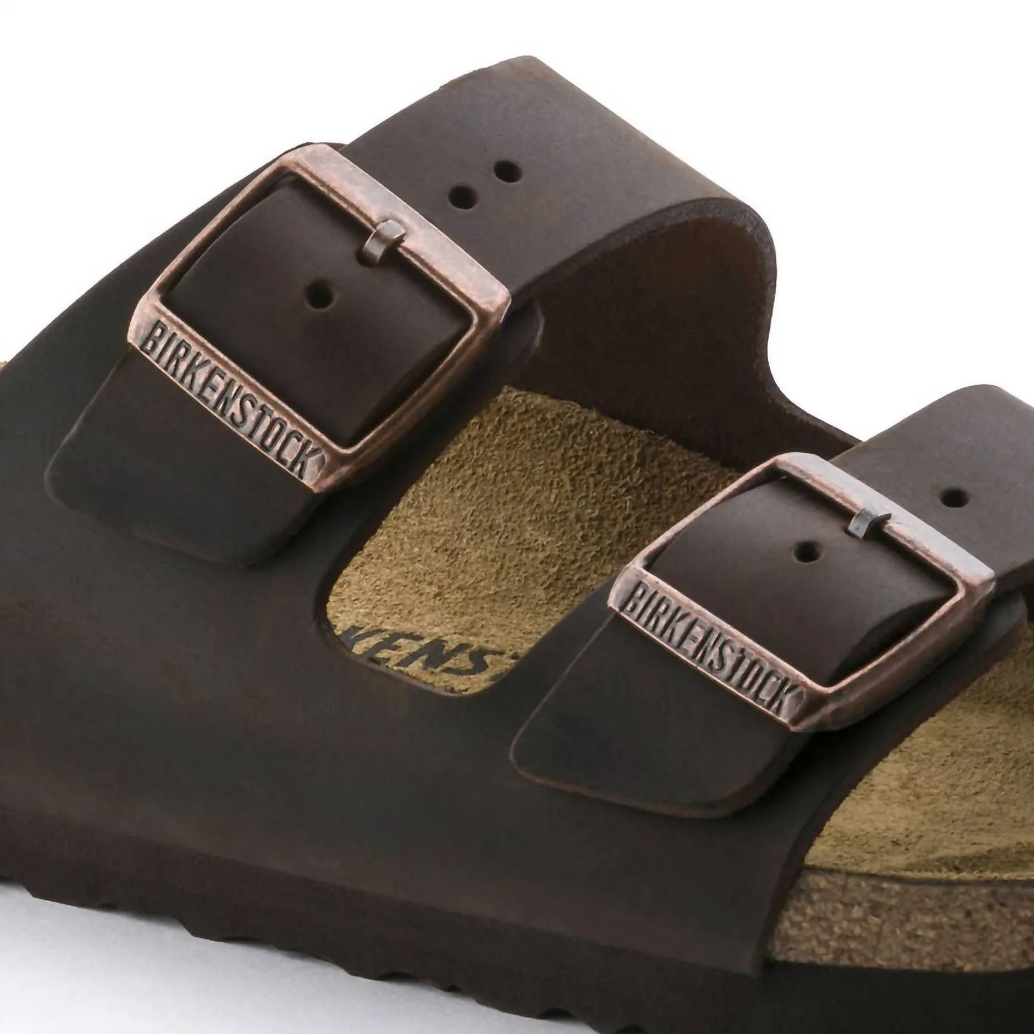 Sandale en cuir huilé Arizona pour hommes en couleur Havane