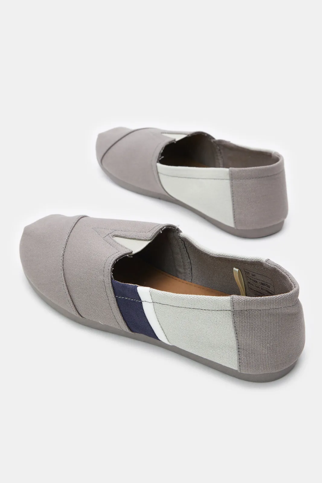Mocassins à bloc gris pour homme