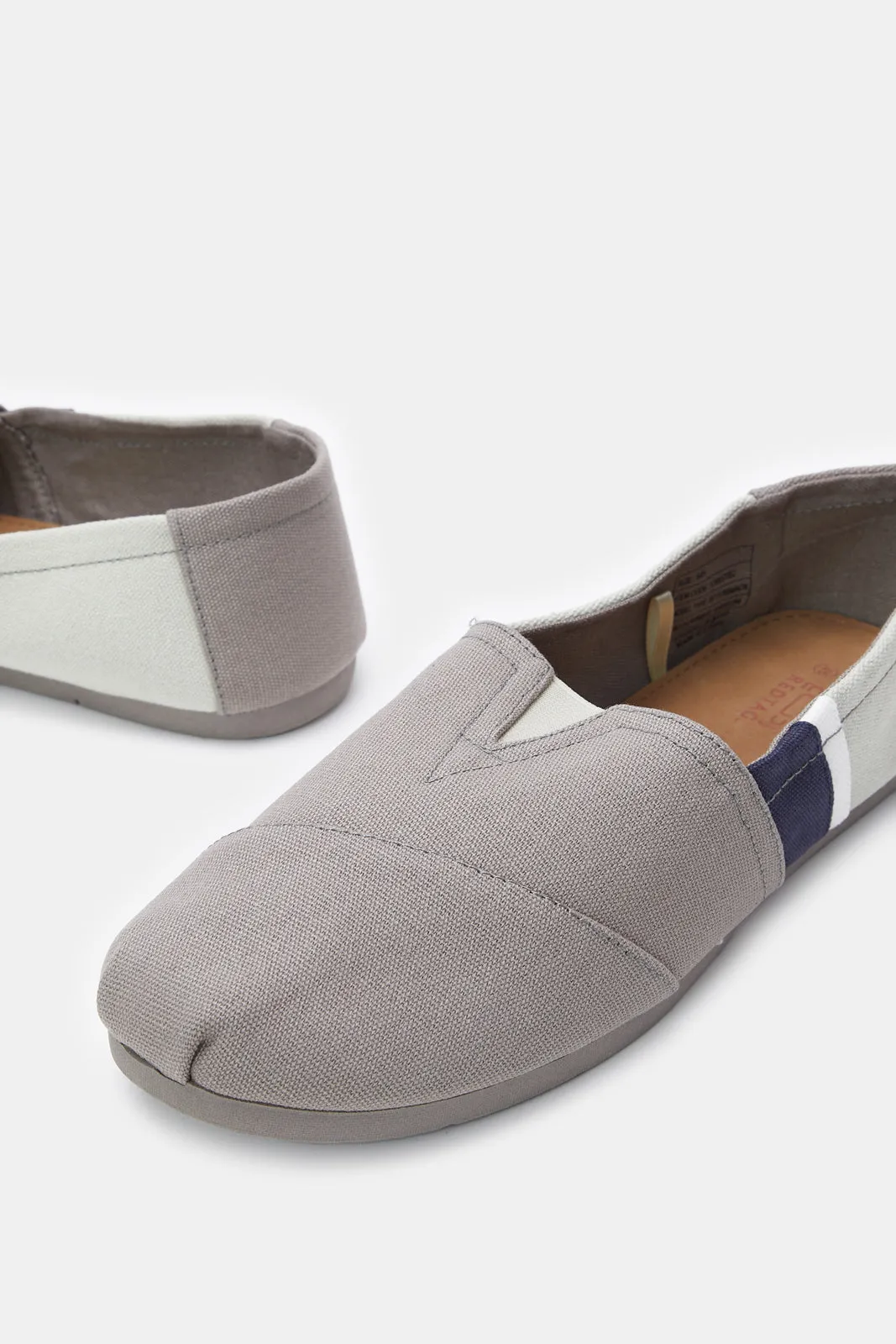 Mocassins à bloc gris pour homme