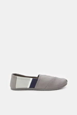 Mocassins à bloc gris pour homme