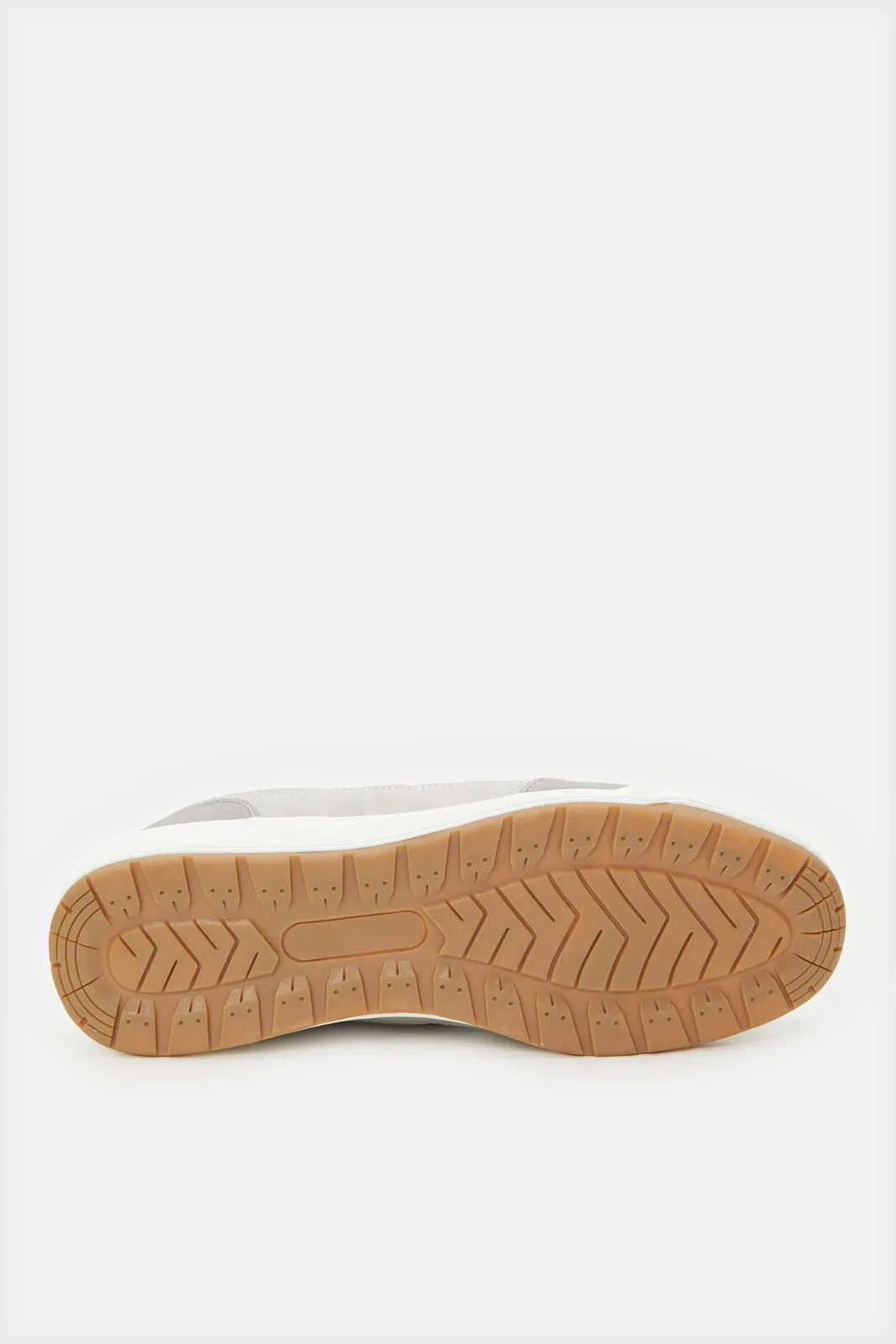 Baskets à bloc de matière grise pour hommes
