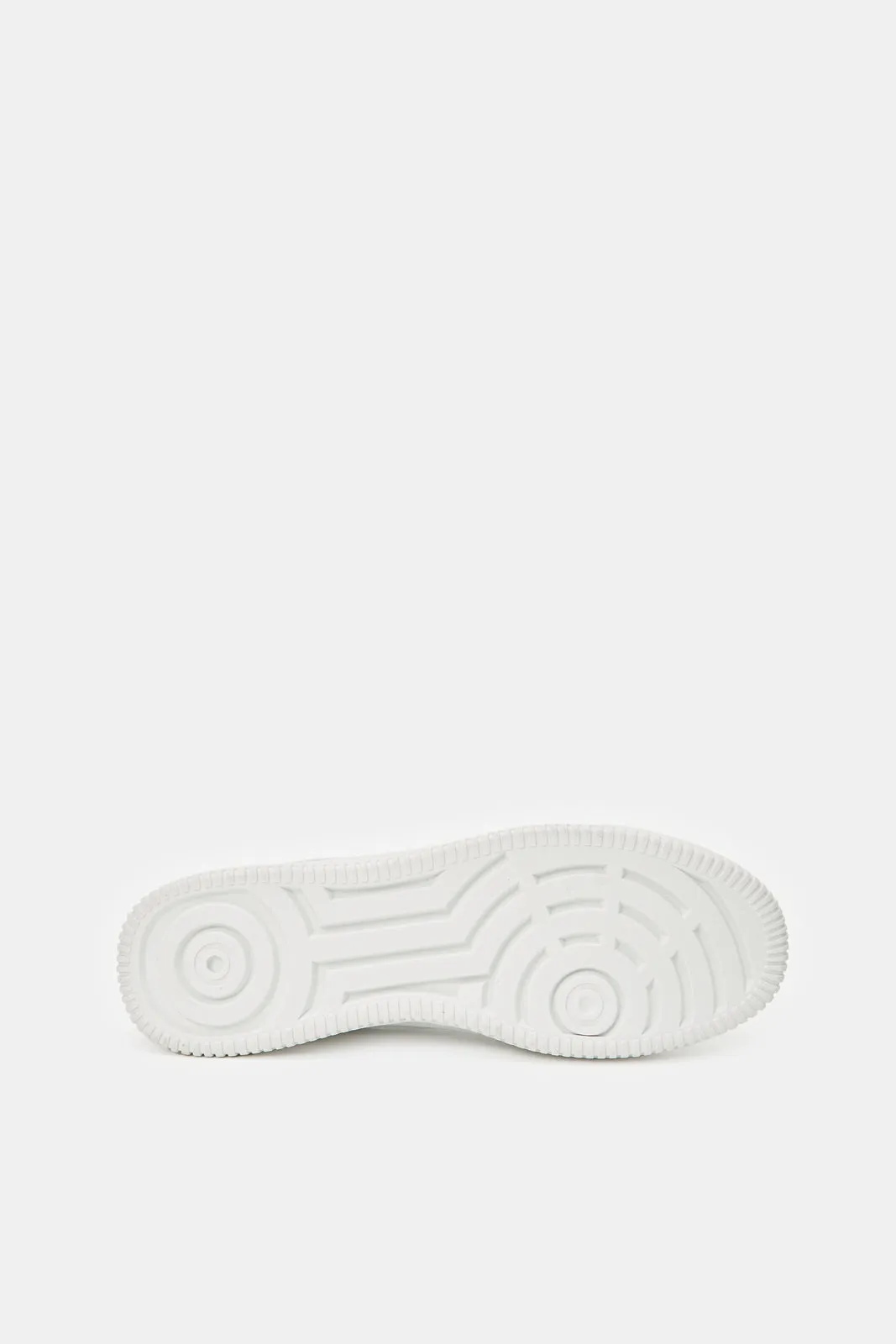 Baskets blanches à bloc de matière pour hommes