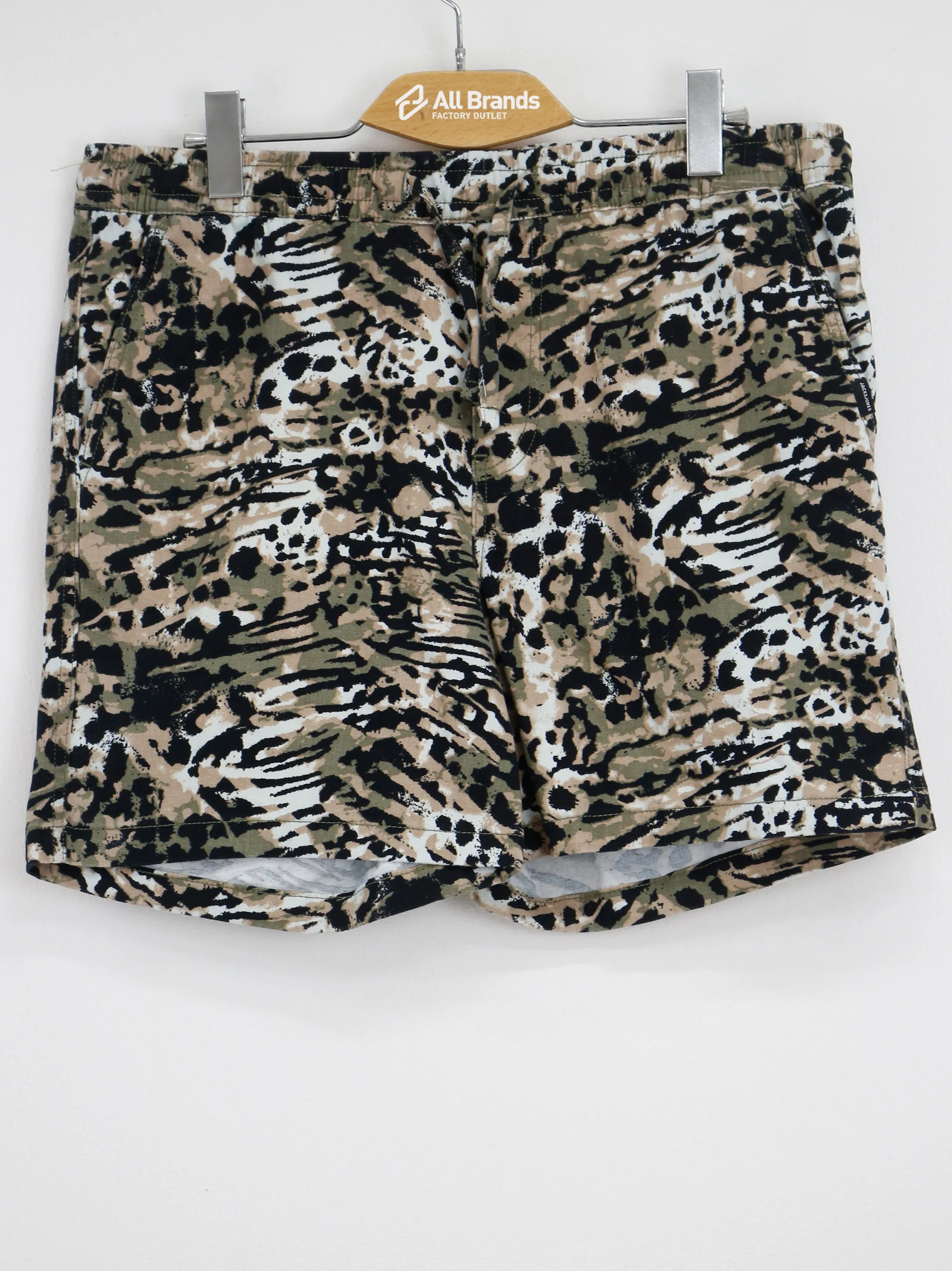 Short pour homme à cordon avec imprimé animalier, Multi