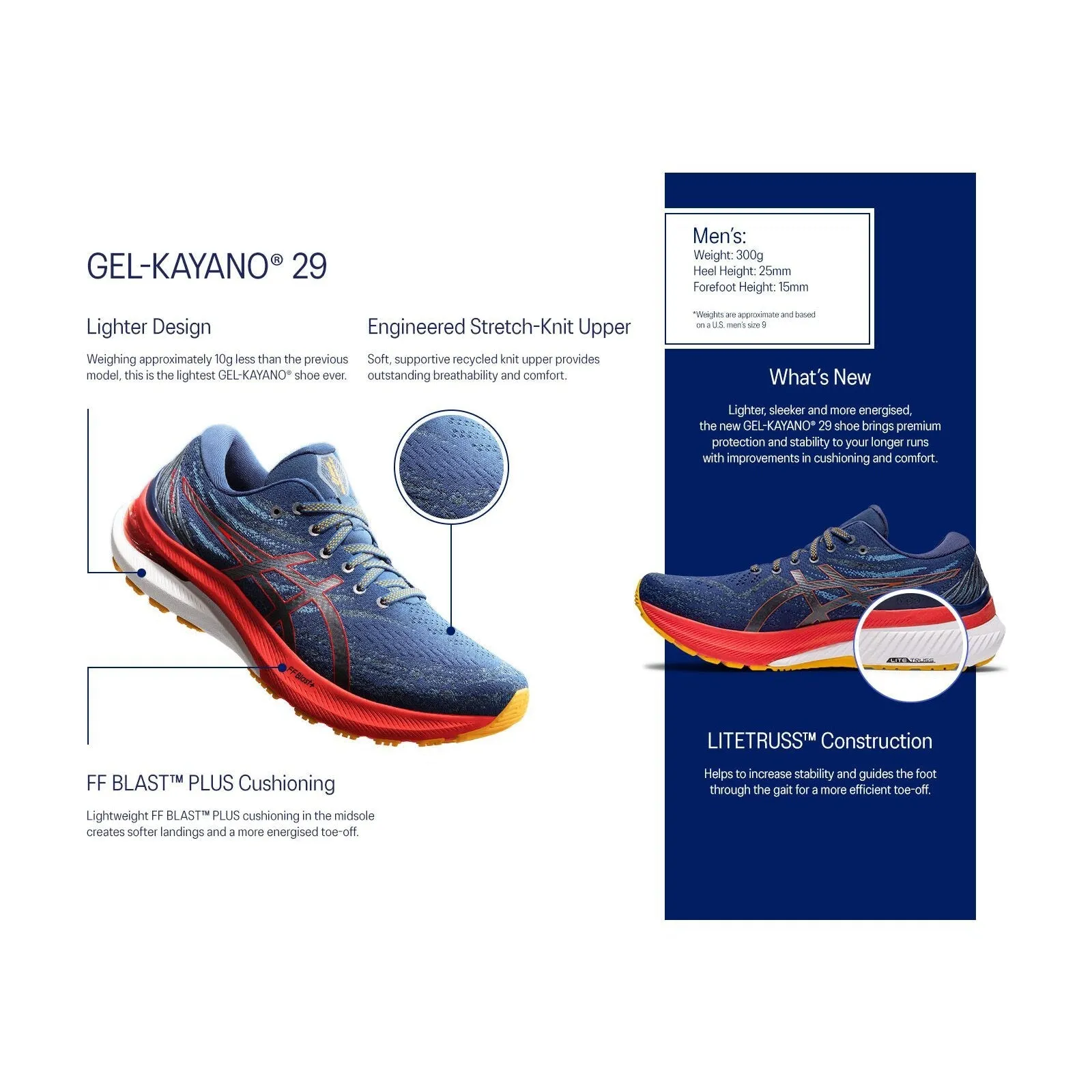 Asics Gel-Kayano 29 pour Homme Tomate/Noir