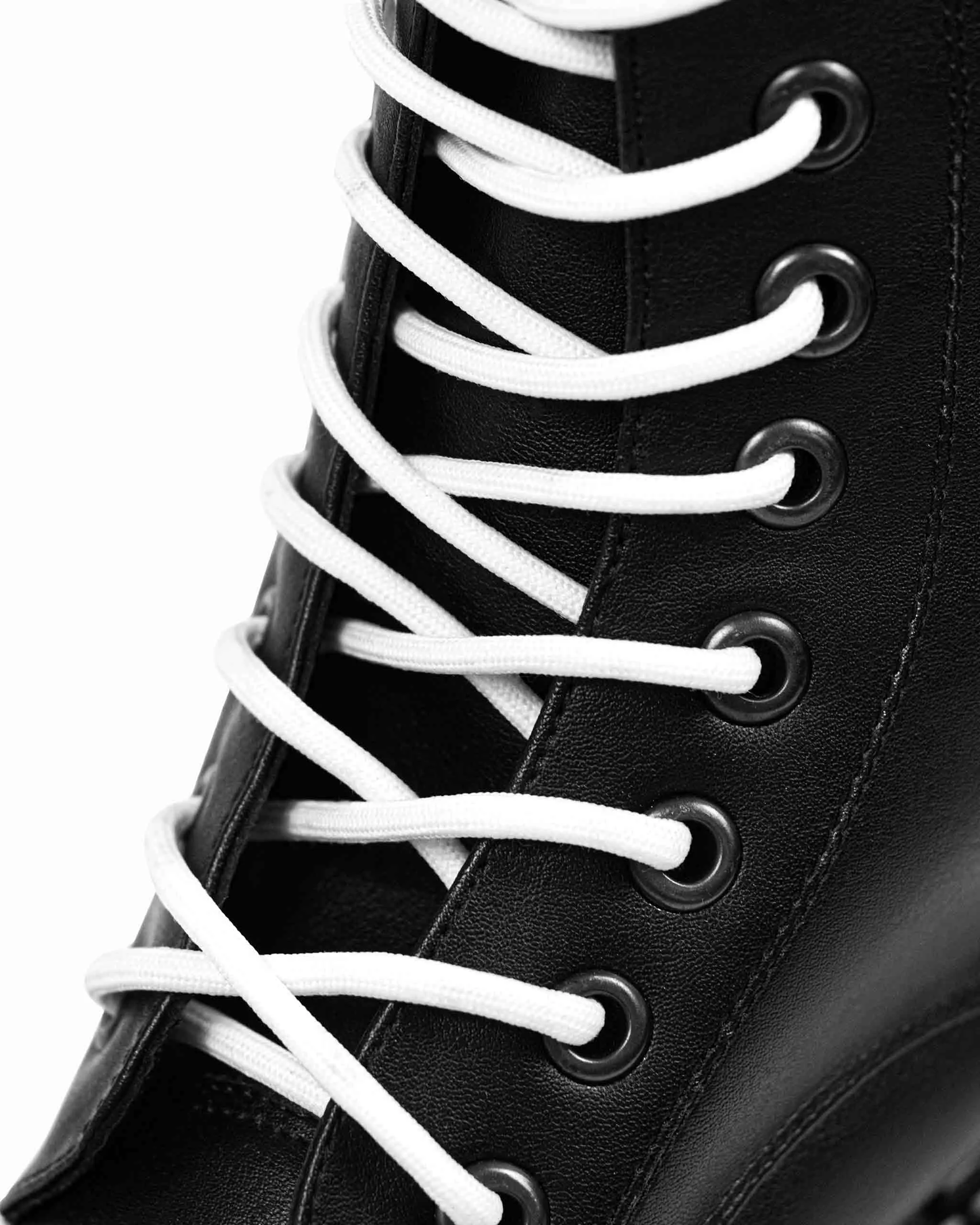 Bottes véganes pour hommes Combat Workers en cuir de cactus Desserto® | Noir