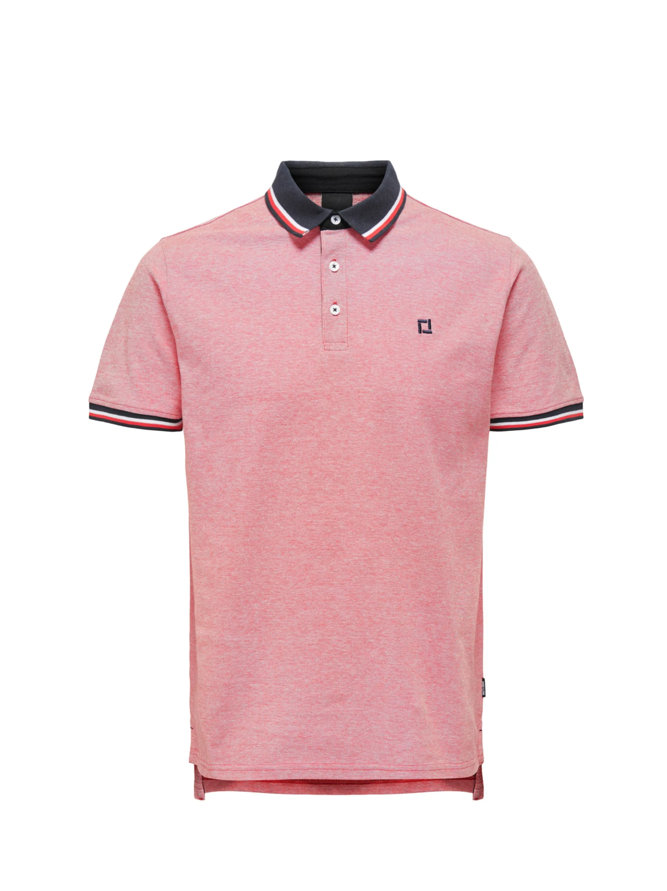 Polo brodé pour homme, Rouge