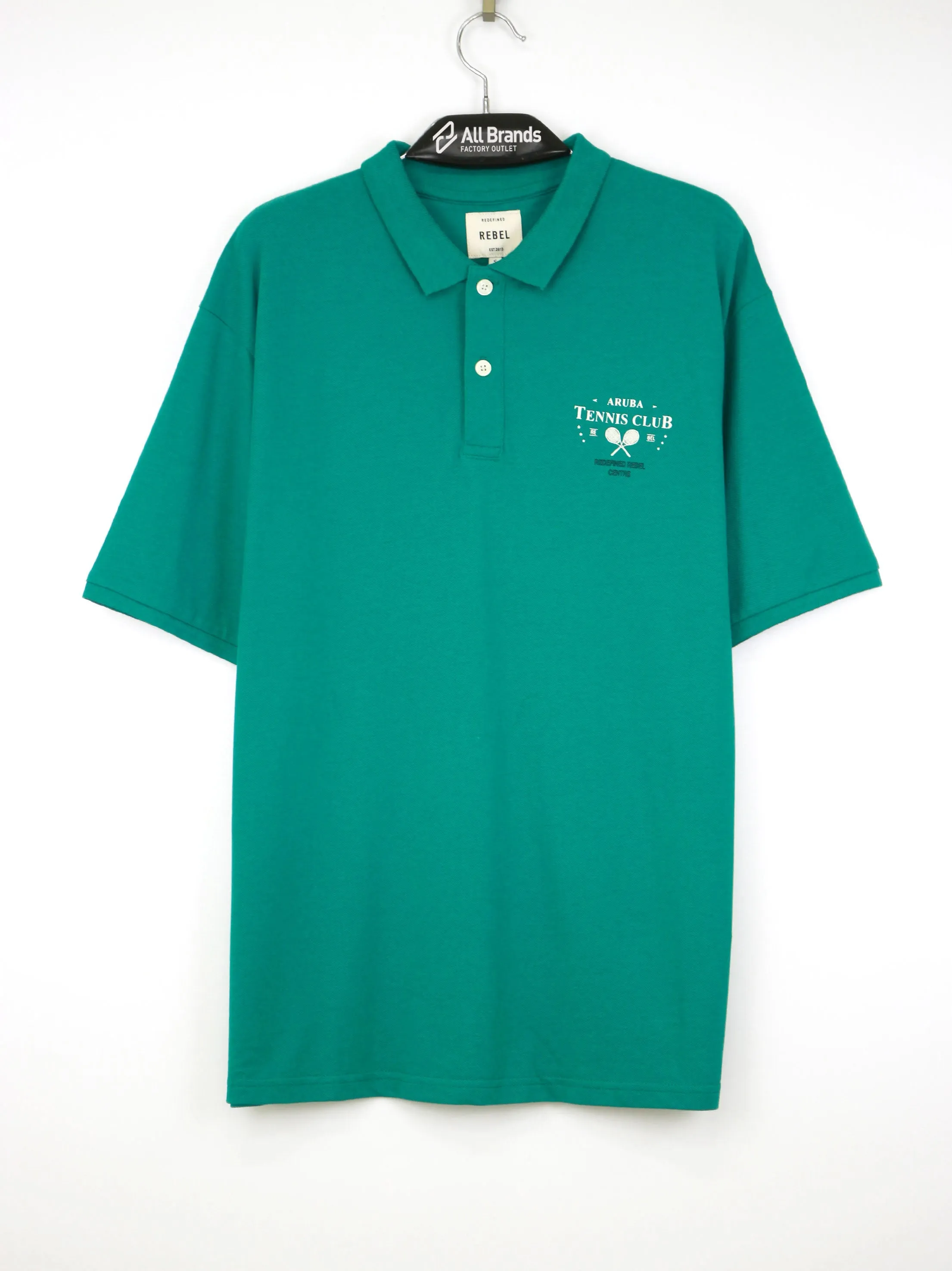 Polo pour Homme avec Impression Graphique Avant et Arrière, Vert