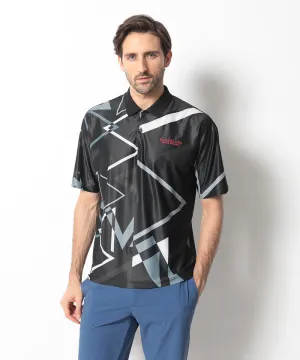 Polo Graphique Triangle Homme Noir