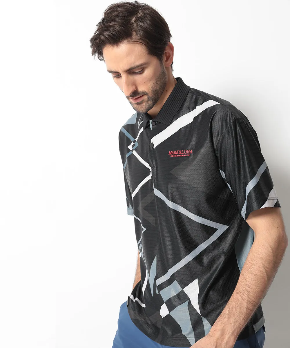 Polo Graphique Triangle Homme Noir