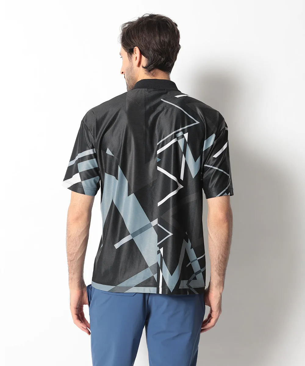 Polo Graphique Triangle Homme Noir