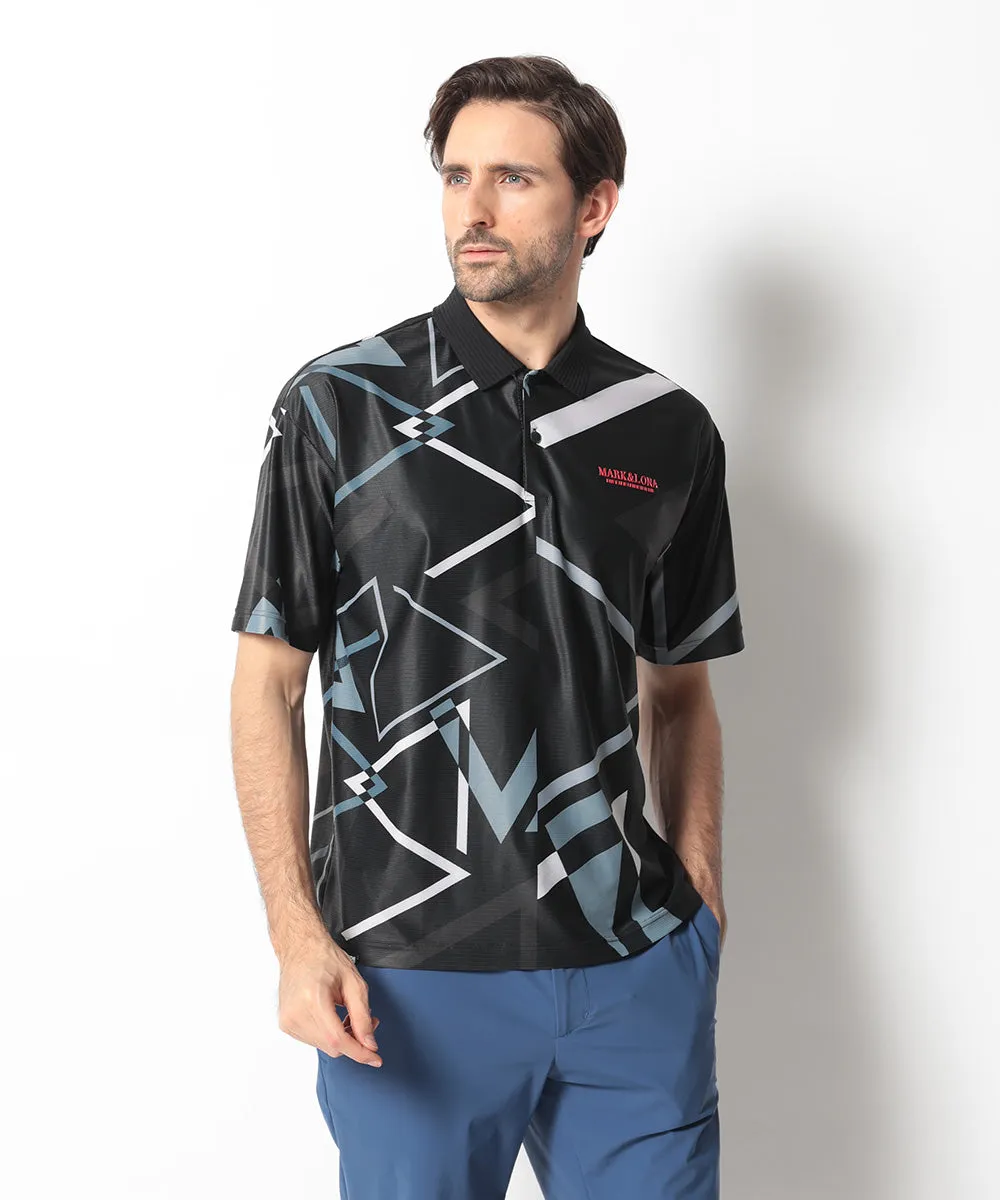 Polo Graphique Triangle Homme Noir