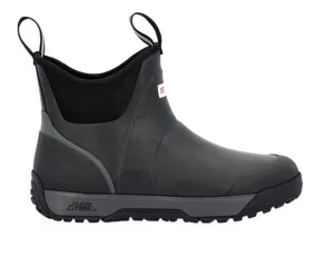 Bottes de pont en caoutchouc doublées de polaire pour hommes