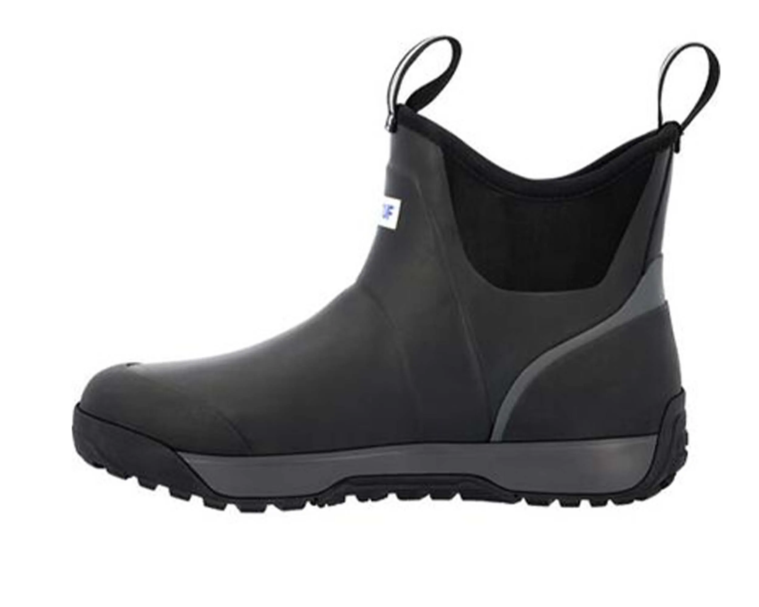 Bottes de pont en caoutchouc doublées de polaire pour hommes
