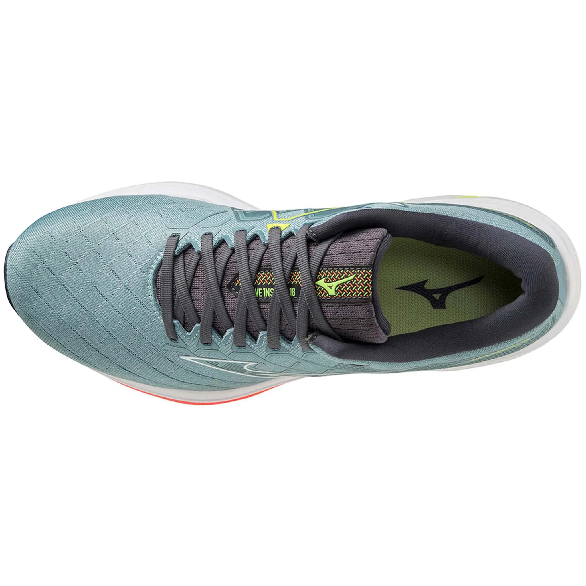 Mizuno Wave Inspire 18 pour Homme - Fumée Bleu Blanc