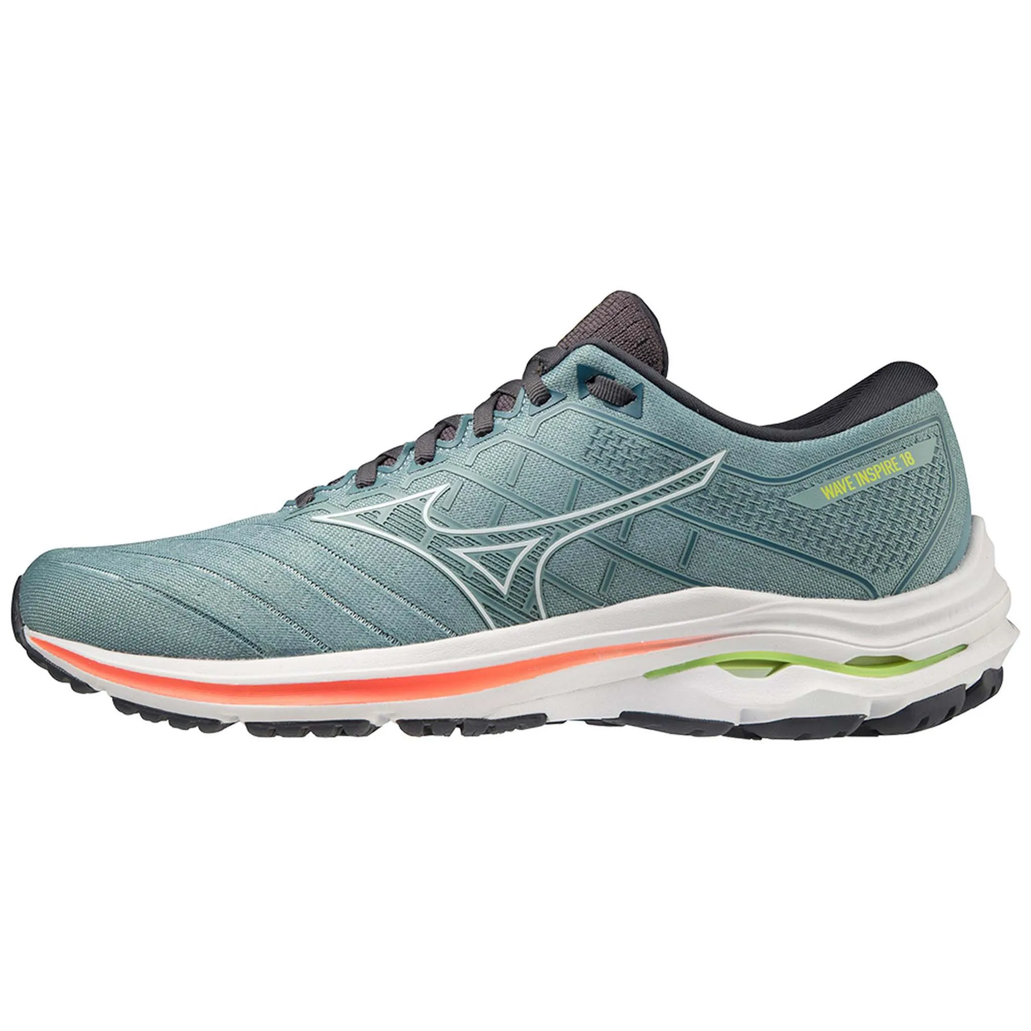 Mizuno Wave Inspire 18 pour Homme - Fumée Bleu Blanc