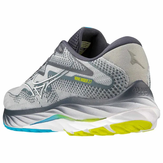 Mizuno Wave Rider 27 pour Homme Perle-Bleu-Blanc