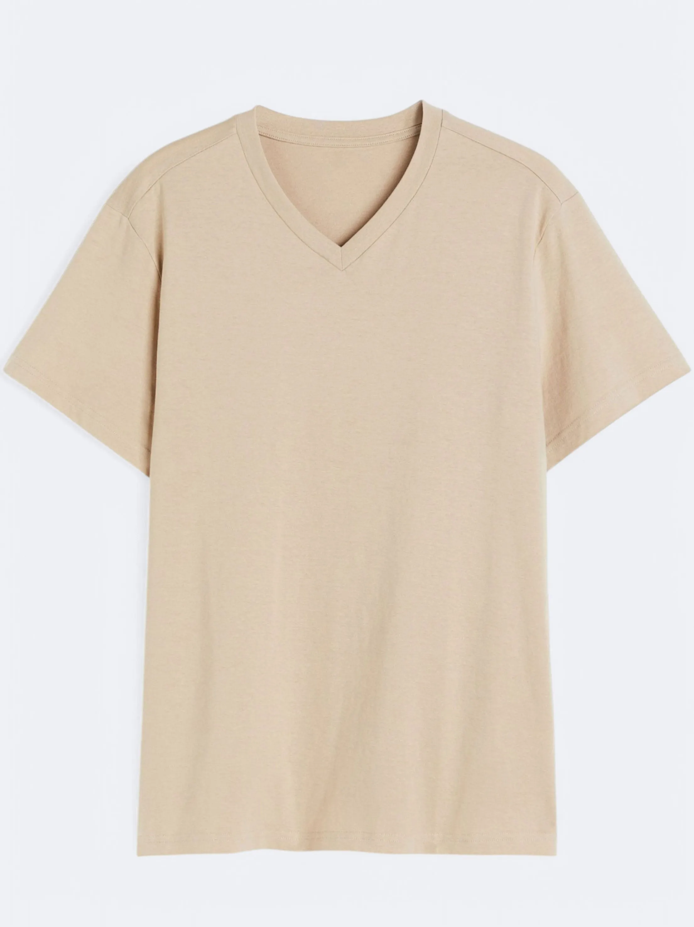 T-shirt uni pour homme, Beige