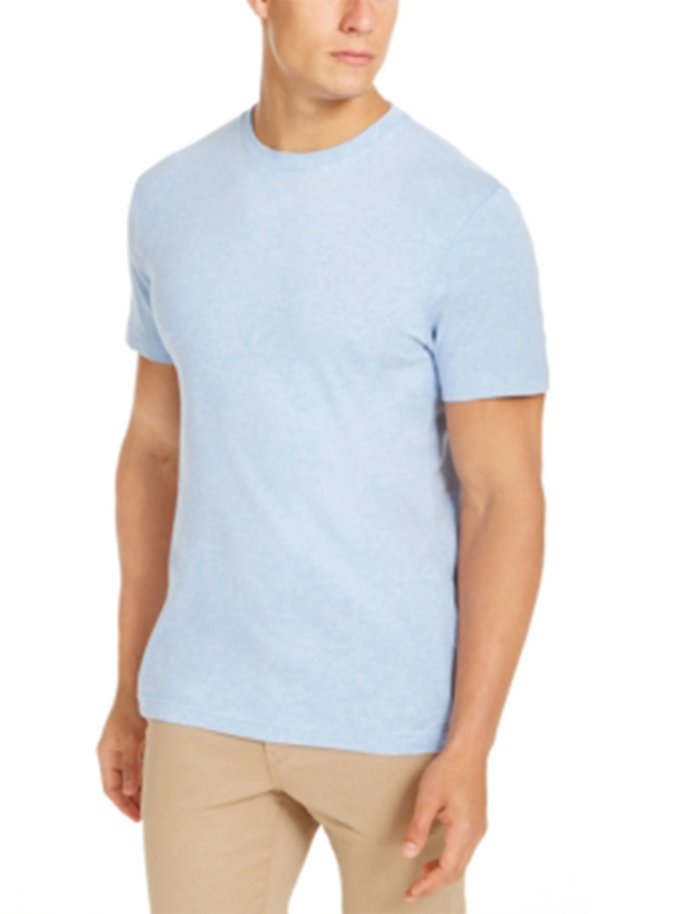 T-shirt Homme Uni, Bleu Clair