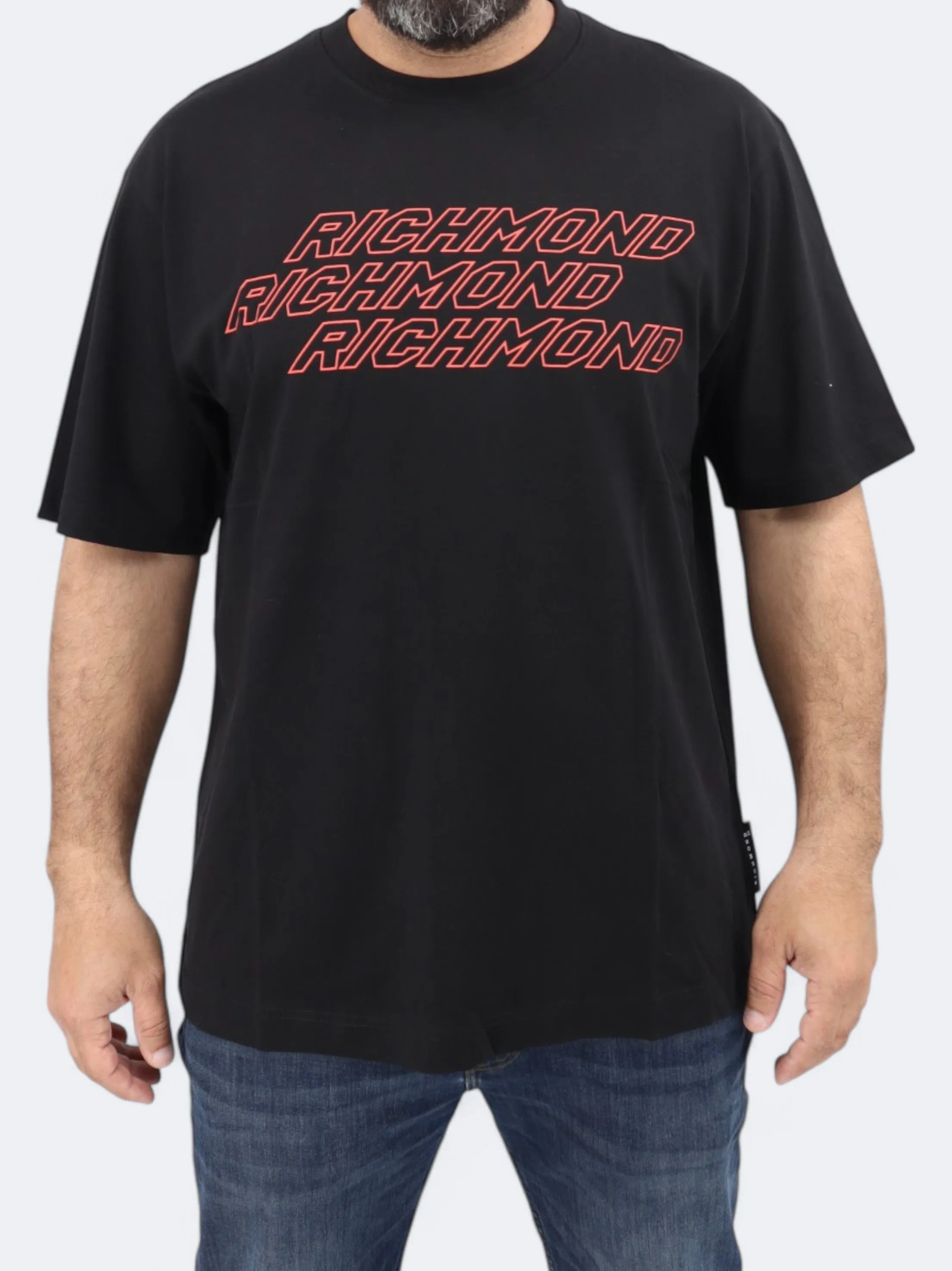 T-shirt imprimé pour homme, Noir