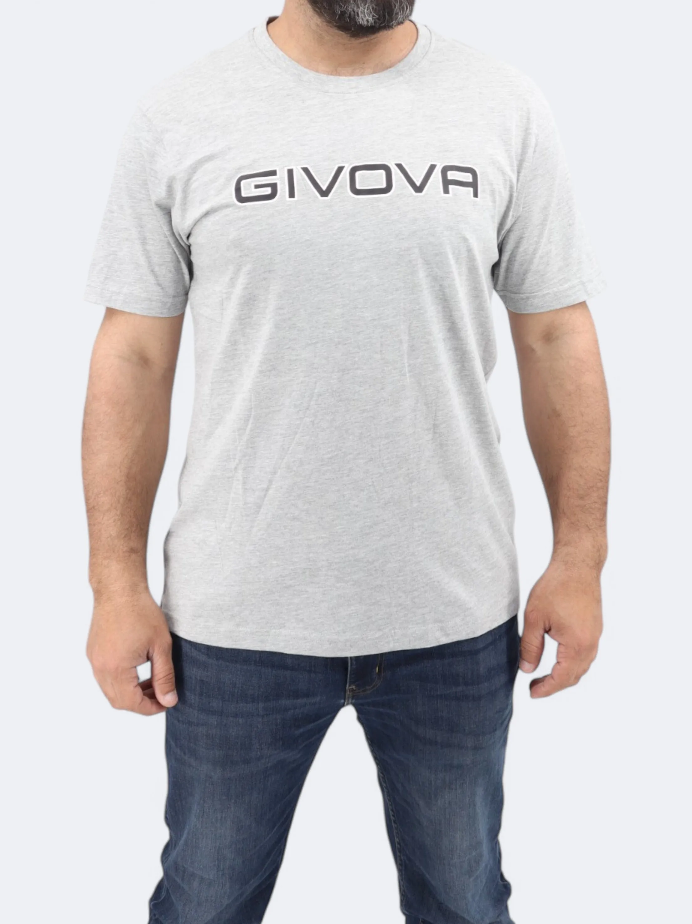 T-shirt imprimé pour homme, Gris