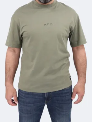 T-shirt imprimé pour homme, olive