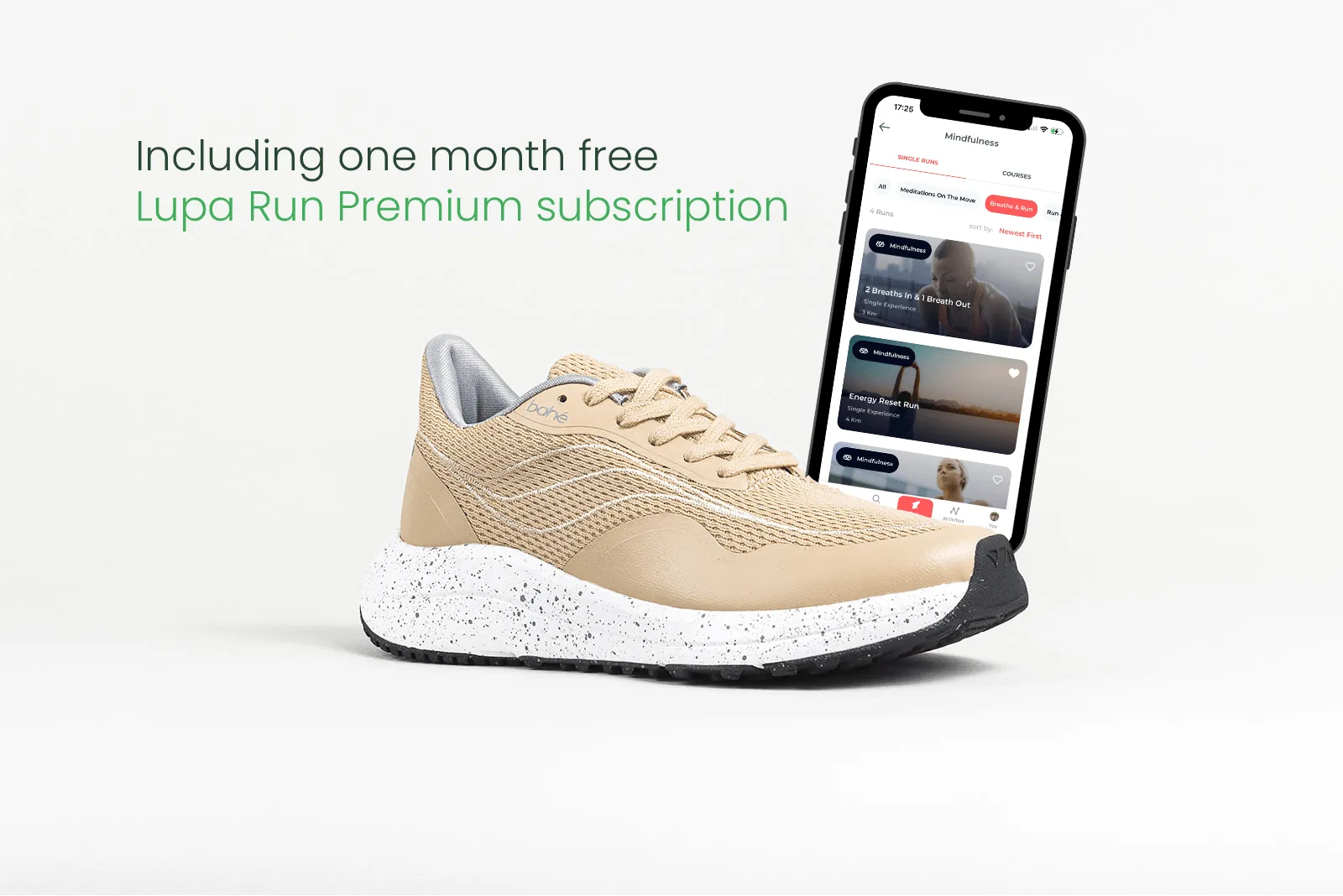 Chaussures de sport véganes pour hommes rechargeables et reliées à la terre | Grès