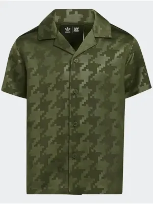 Chemise habillée pour homme à rayures imprimées, Olive